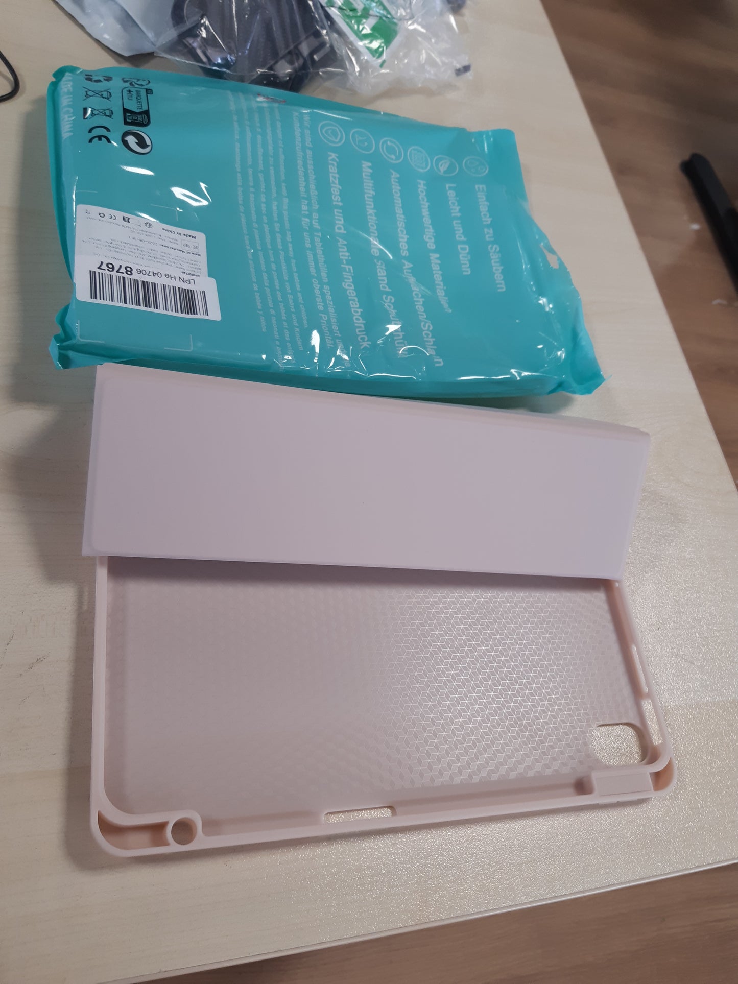 190331 - JKSML Mbulesë për iPad Air 11 inç M3/M2 (2025/2024) dhe iPad Air gjenerata e 5-të/4-t 10.9 inç (2022/2020), Mbulesë mbrojtëse e Materialit TPU me mbajtëse stilolapsi, Gjumë/Zgjim automatik, Ngjyra Rozë