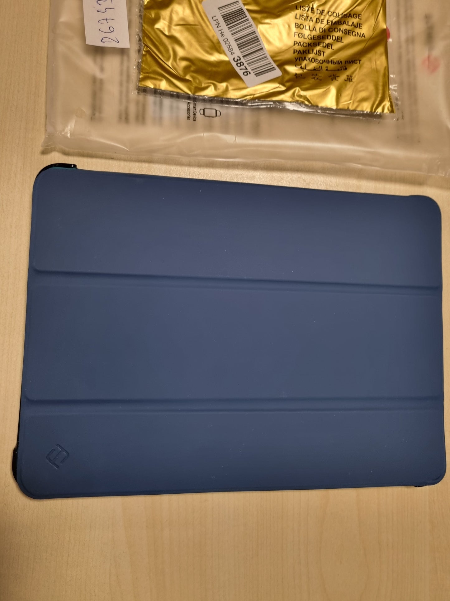 267431 - FINTIE - Mbështjellëse për iPad Air 11 inç M3/M2 (2025/2024) dhe iPad Air 5/4 10.9 inç (2022/2020), transparente me akrilik, ultra e hollë, me funksion automatik gjumë/zgjim, blu marine