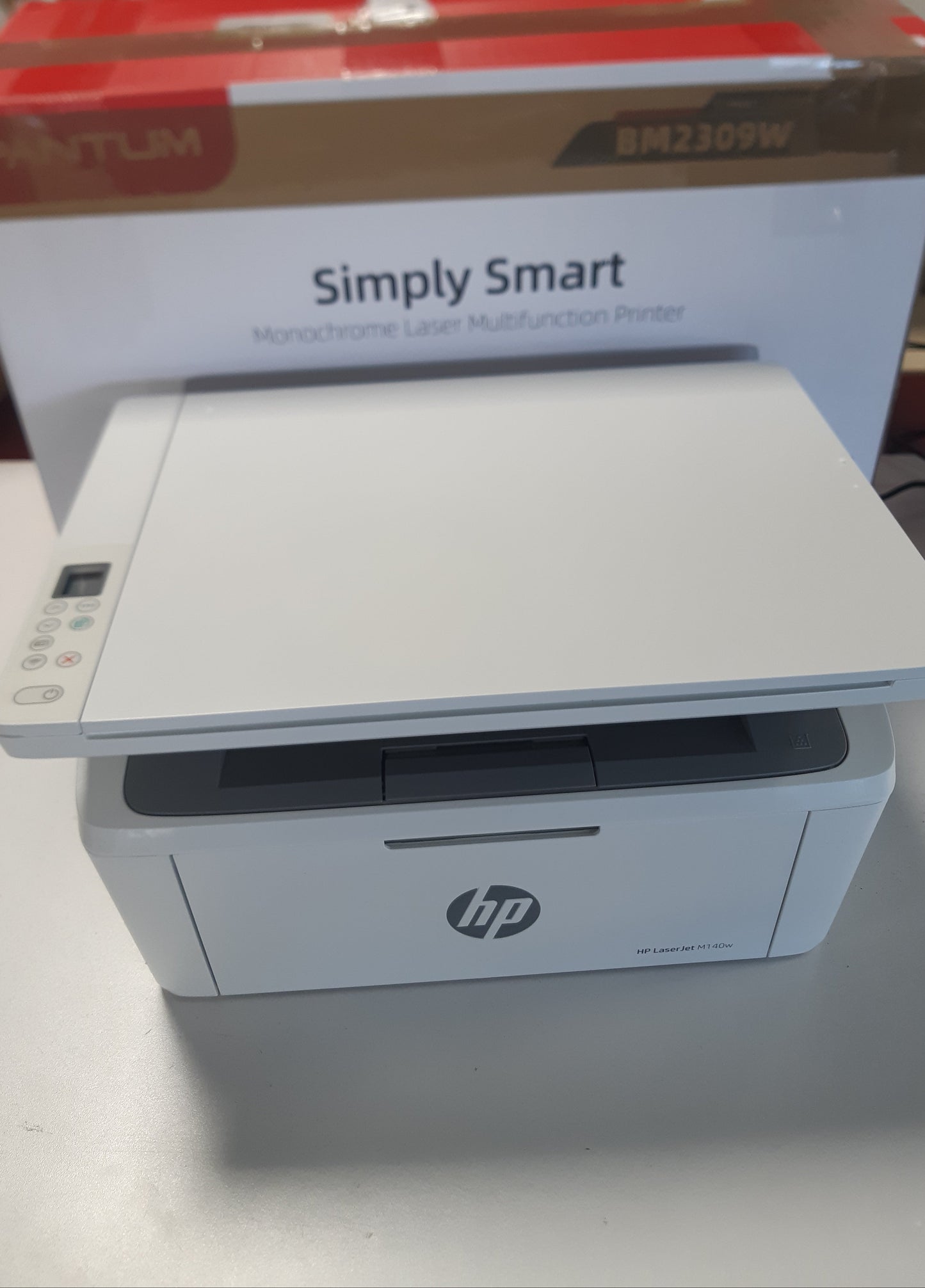 188645 - HP LASERJET MFP M140W - Printer Lazer Mono Shumëfunksional, Skaner, Fotokopjues, Printim Dupleks, DIN A4, WLAN, AirPrint, Printer Bardh e Zi