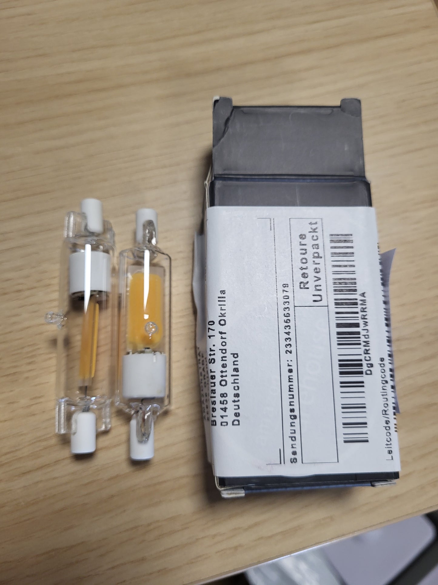 227290 - ZJZG R7S LED 78mm Llambë zëvendësuese R7S LED 20W për llamba halogjene 200W, e bardhë e ngrohtë 2000K 2000LM, pa dridhje, kënd rrezeje 360°, pako me 2 copë