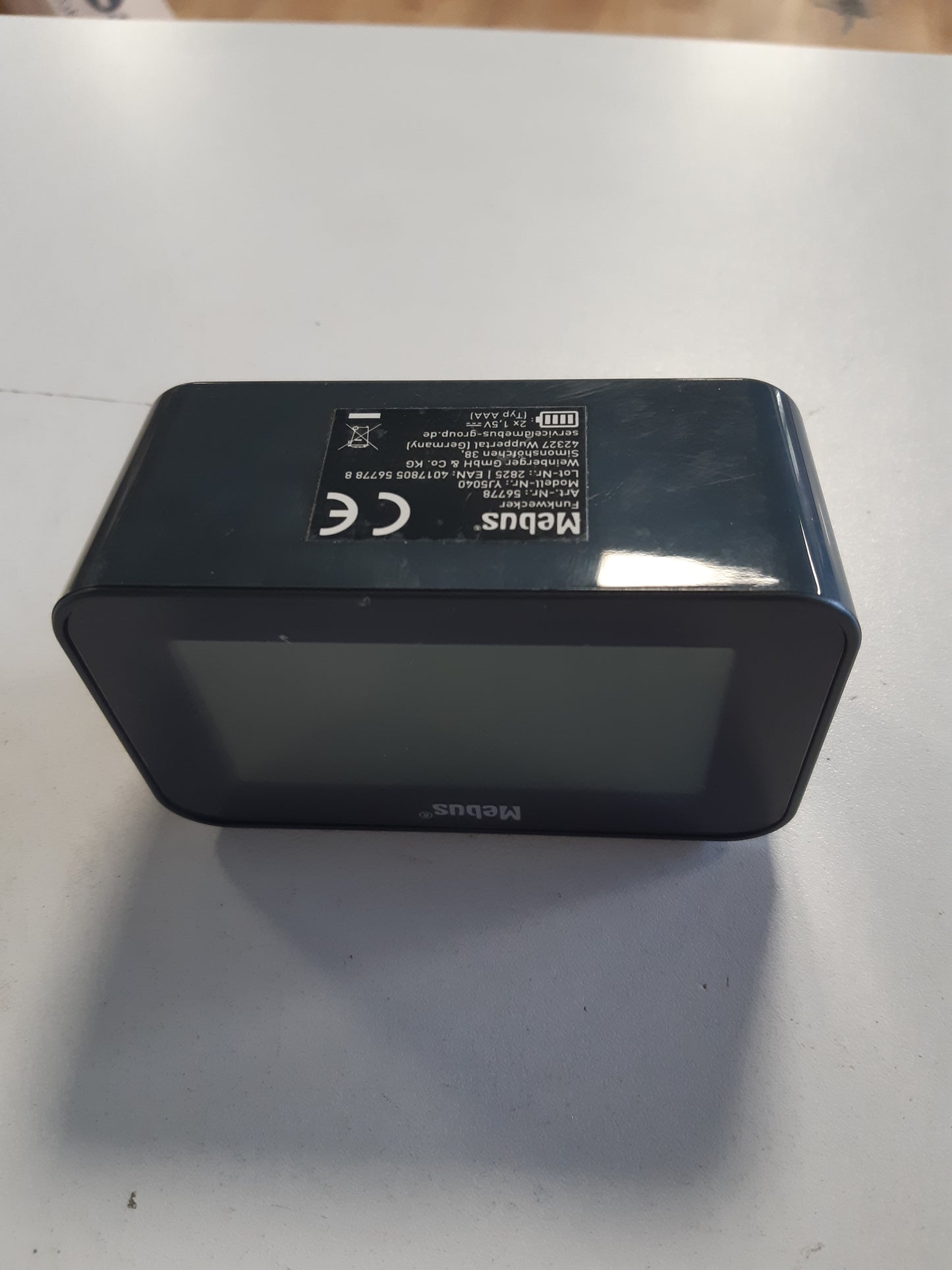 186136 - MEBUS Orë Alarmi Dixhitale me Radio, Kalendar Hënor dhe Dritë, Material Plastik, Ngjyra Gri, Modeli 51460, Termometër i Brendshëm, Funksion Shtyrjeje, Dual Alarm