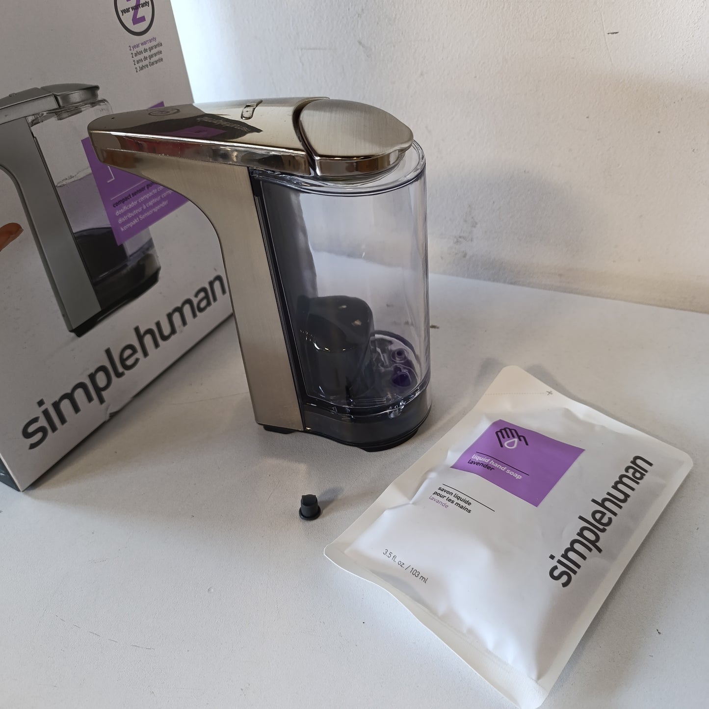 221253 - SIMPLEHUMAN Dispenser automatik i sapunit të lëngshëm ST1023 me sensor, nikel i lyer me furçë, 237 ml