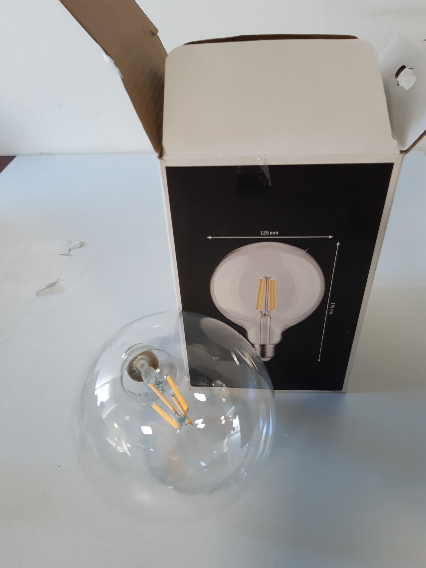 206662 - PAULMANN Llambë Filament LED Globe 28971 G125, 9W, Llambë Klasike, Opal, 2700K E Bardhë e Ngrohtë, E27