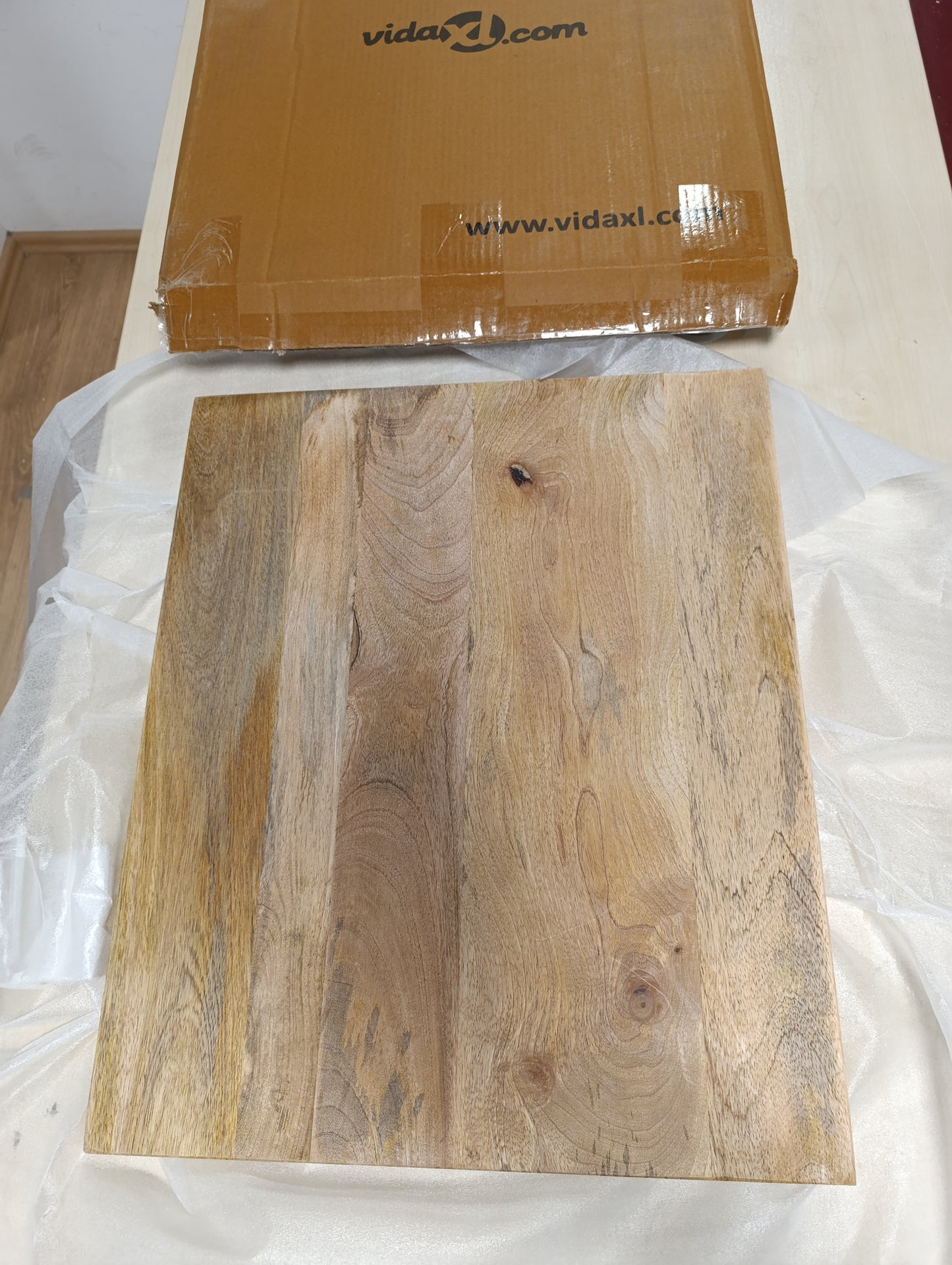 244599 - VIDA XL Sipërfaqe Tavoline Drejtkëndëshe 60x50x2,5 cm Dru i Masiv Mango