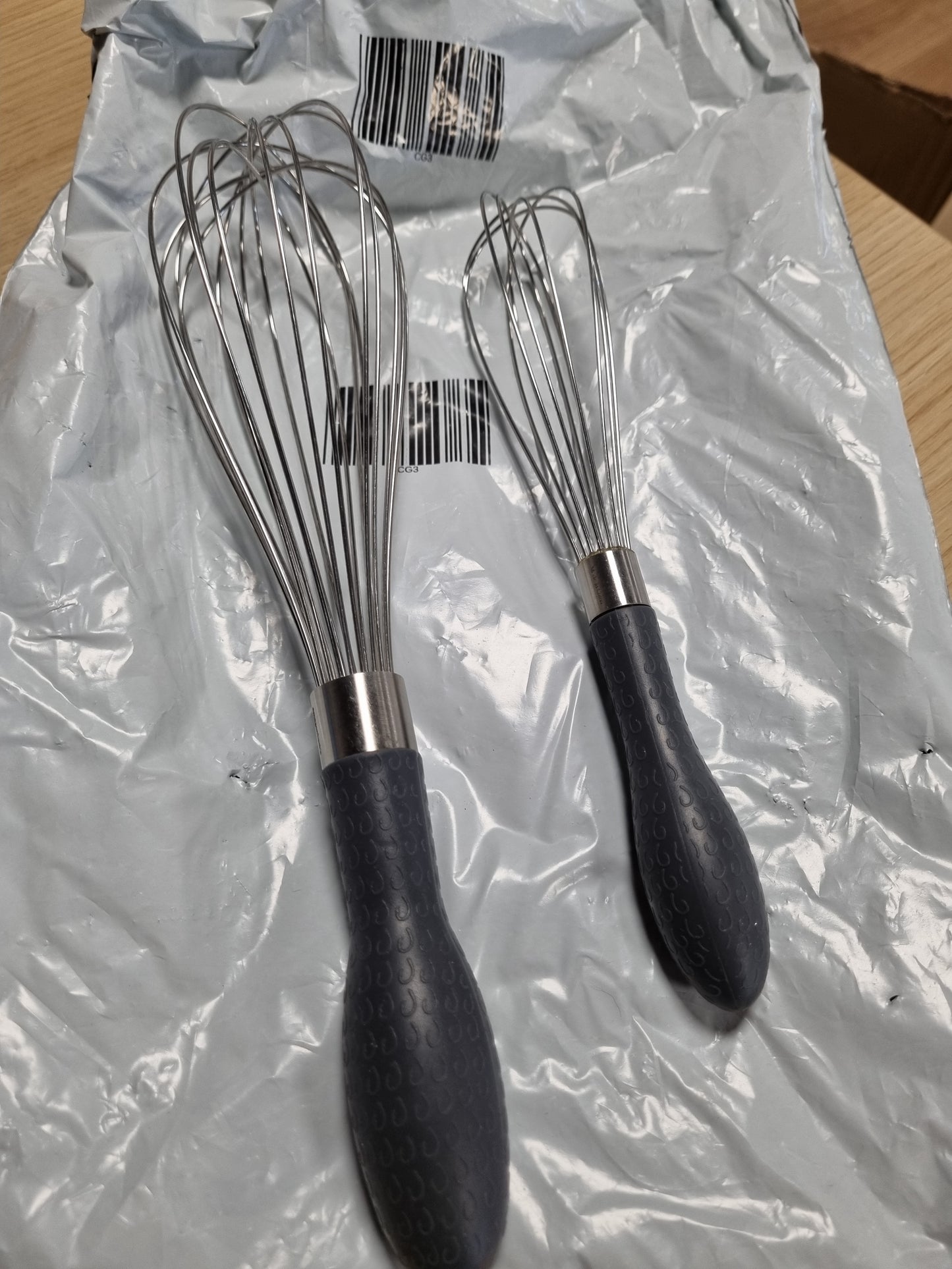 225008 - Amazon Basics Set Rrahësesh Çeliku Inox, 2 Copë, Gri