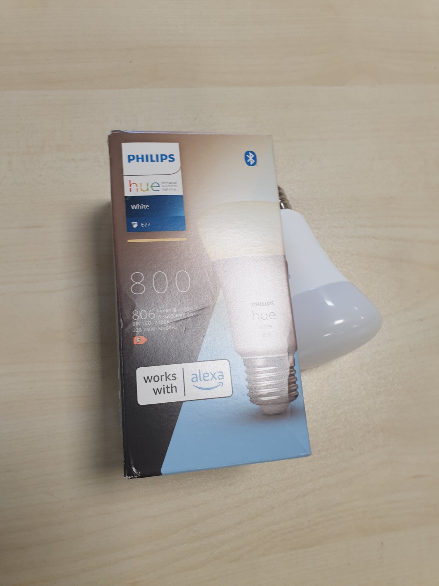 223584 - PHILIPS Hue Dritë LED E27, 806 lm, llambë e errësueshme, kontroll inteligjent, pako me 1 llambë