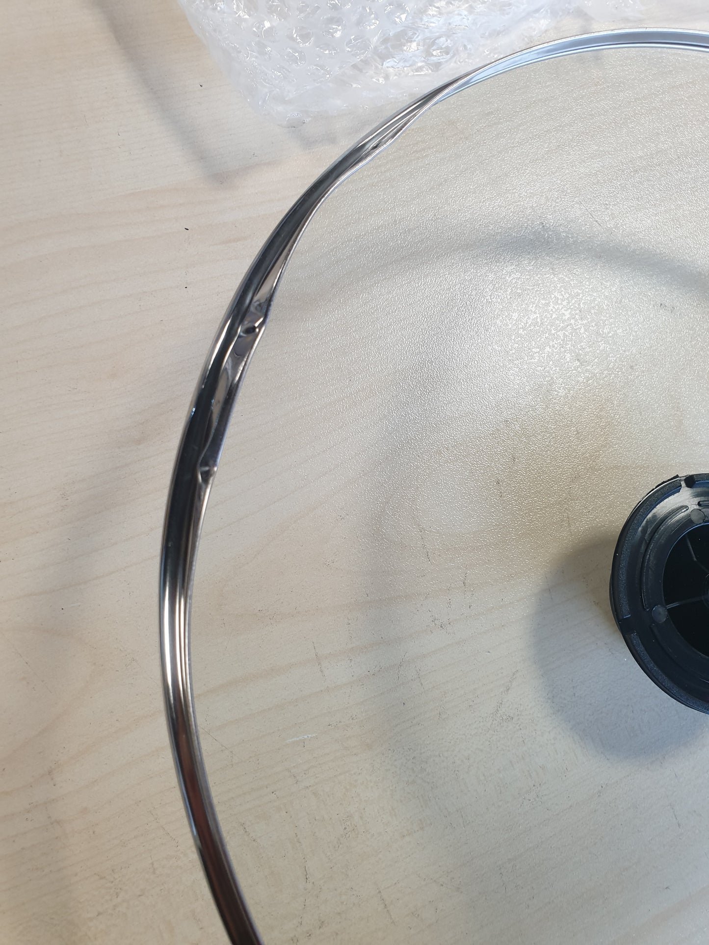 253599 - ZANETTI Kapak qelqi me dorezë për tenxhere dhe tiganë, diametër 32 cm