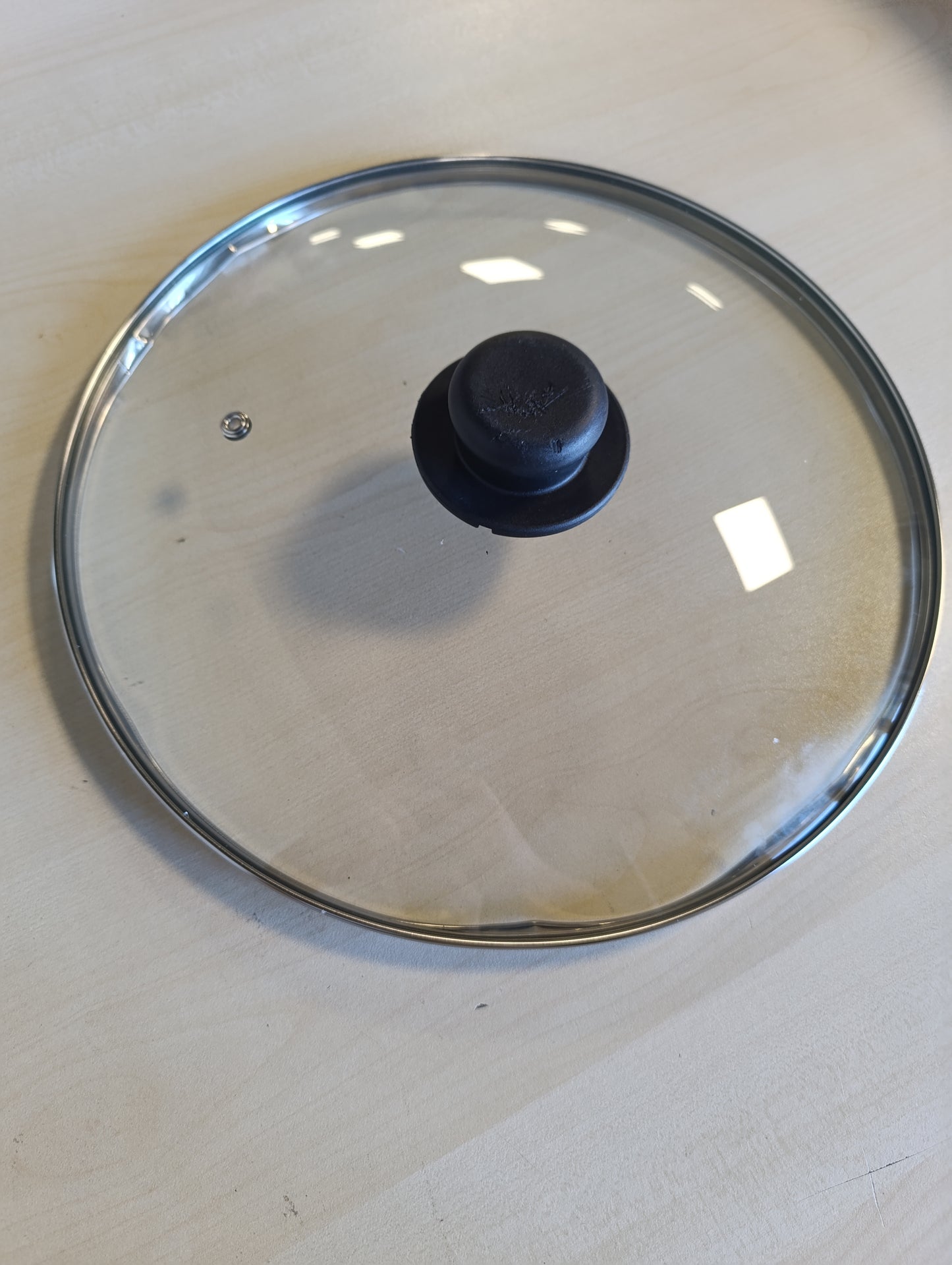 258245 - ZANETTI Kapak qelqi me dorezë për tenxhere dhe tiganë | Diametër 32 cm