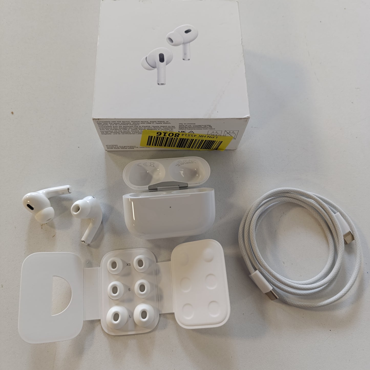 266020 - APPLE Kufje pa tel AirPods Pro 2, Bluetooth, anulim aktiv i zhurmës, funksion ndihmës për dëgjimin, modalitet transparence, audio 3D i personalizuar, tingull Hi-Fi, çip H2, karikim USB-C