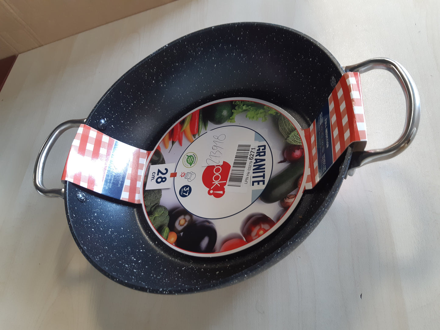 213918 - WECOOK! Tavë graniti e ulët, 28 cm, 3.7 litra, jo-ngjitëse pa PFOA