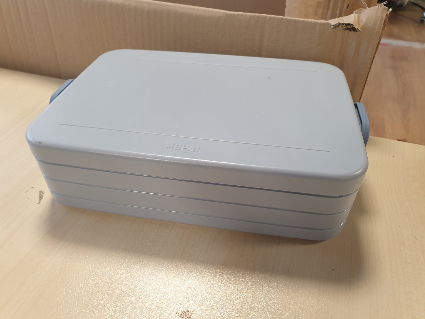 257392 - MEPAL - Bento Drekabox Take A Break Large - Kuti Dreke me Bento Box - Kuti Përgatitjeje Vaktesh për Sanduiçe, Ushqime të Vogla dhe Mbetje - Kapacitet: 1500 ml - Material: Plastike - Ngjyra: Blu Nordike