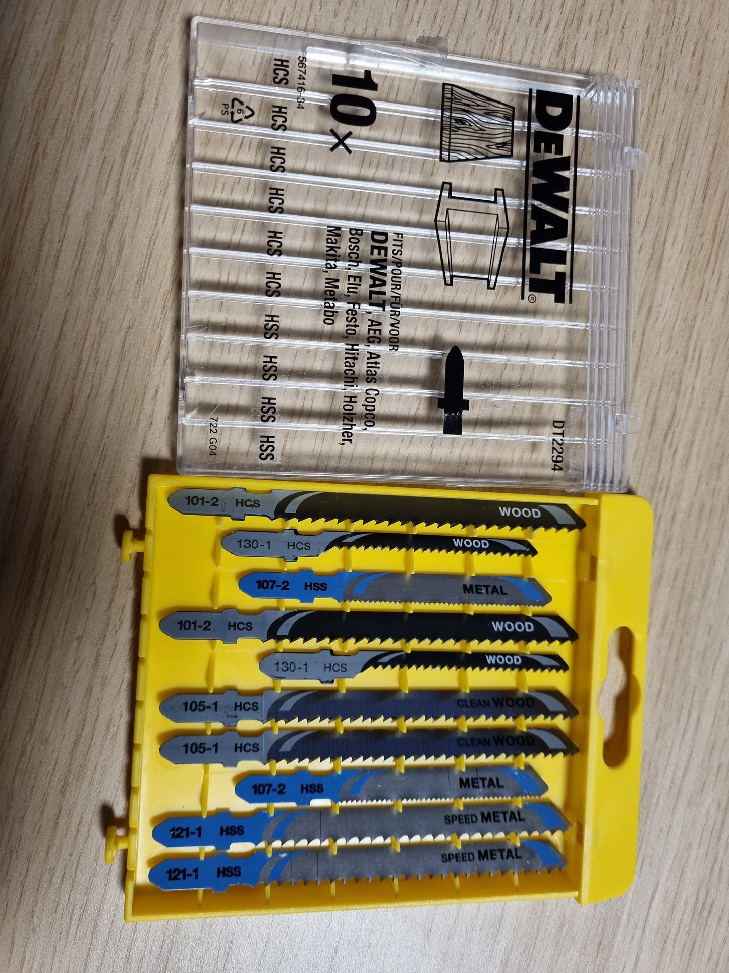 164874 - DEWALT Seti i Tehave DT2294-QZ për Prerje me Xhingël (10 Copë)