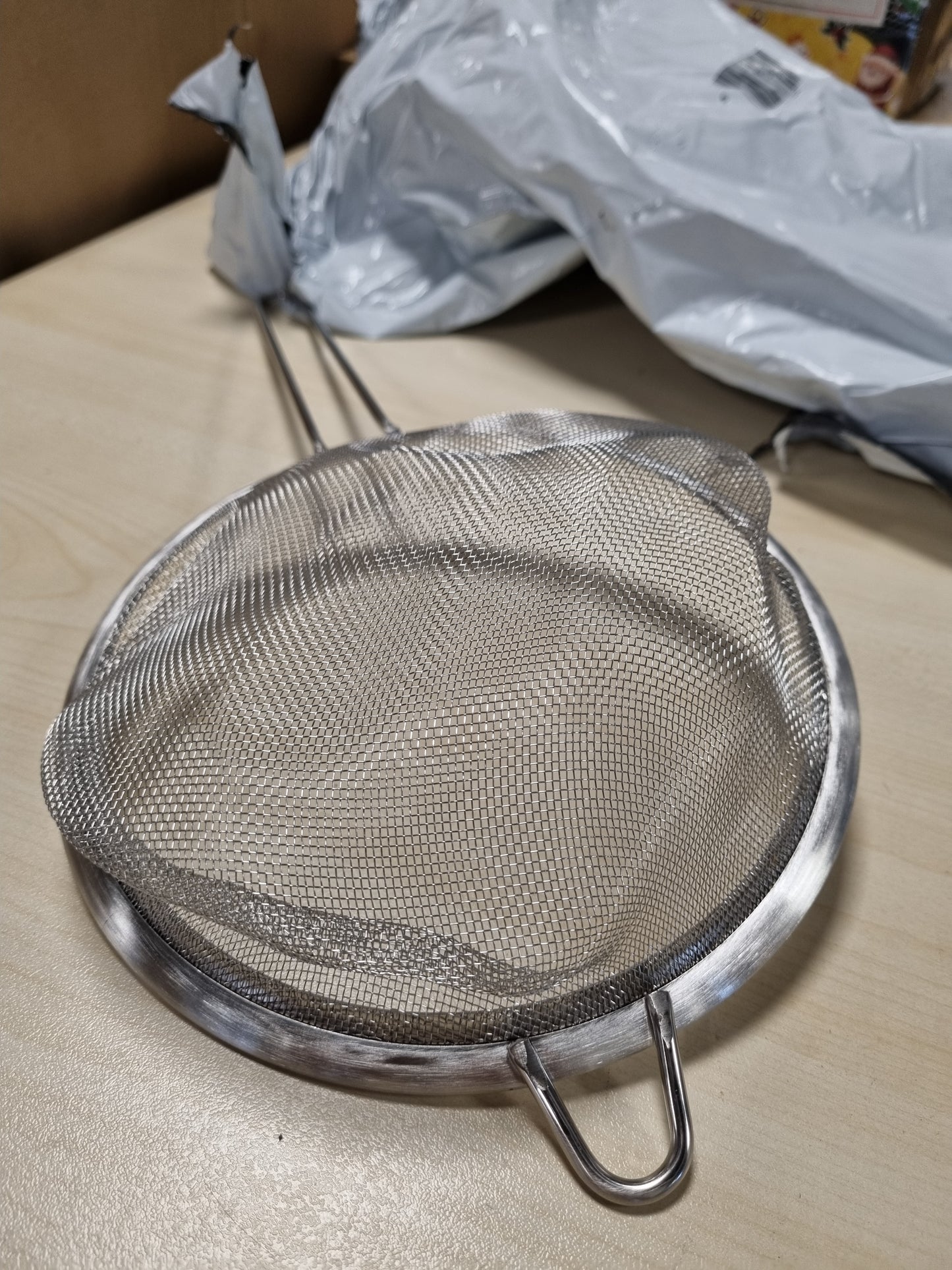 224137 - FACKELMANN Sitë Ø 19 cm, sitë kuzhine prej çeliku inox, kulluese me rrjetë të hollë, 1 copë