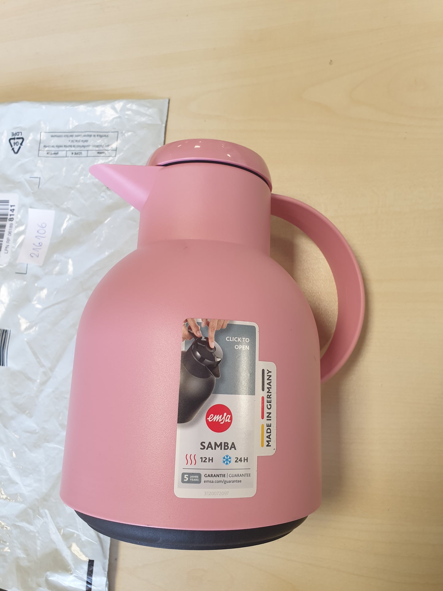 216106 - EMSA Enë e izoluar 1 litër, Plastikë, 100% e papërshkueshme nga rrjedhjet
