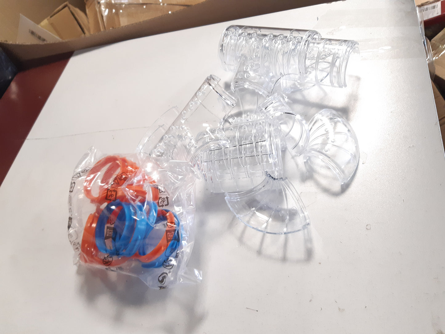 214733 - FERPLAST Set tubash për hamsterë, 9 copë, tunele transparente