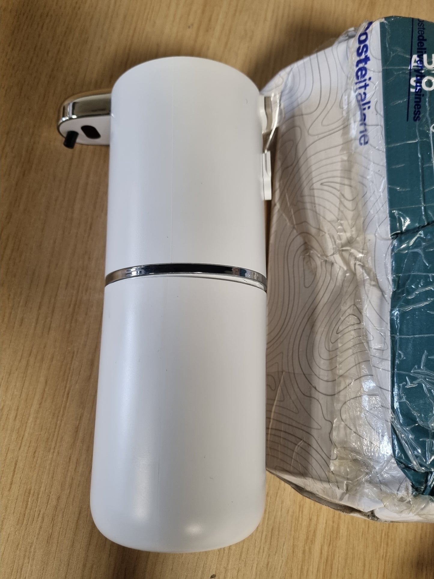 222848 - AIQINU Dispenser Automatik Sapuni për Banjo, Dispenser Sapuni Kuzhine me Sensor Lëvizjeje me Infra të Kuqe, i Rikarikueshëm USB-C, IPX5 i Papërshkueshëm nga Uji, i Përshtatshëm për Kuzhinë, Banjo, Hotel, Shkollë