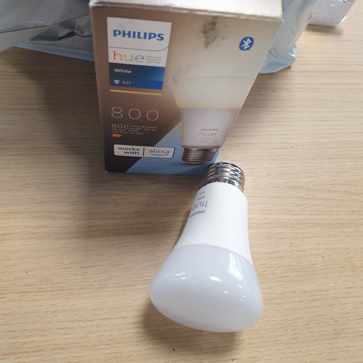 262458 - Philips Hue Dritë LED E Bardhë E27, 1 Dritë (806 lm), Llambë e Errësueshme, Kontroll Inteligjent