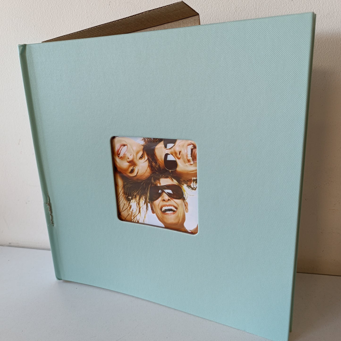 196442 - WALTHER Albumi Fotografik FA-208-A, I Gjelbër Mente, Me Prerje Kopertine, 30x30cm