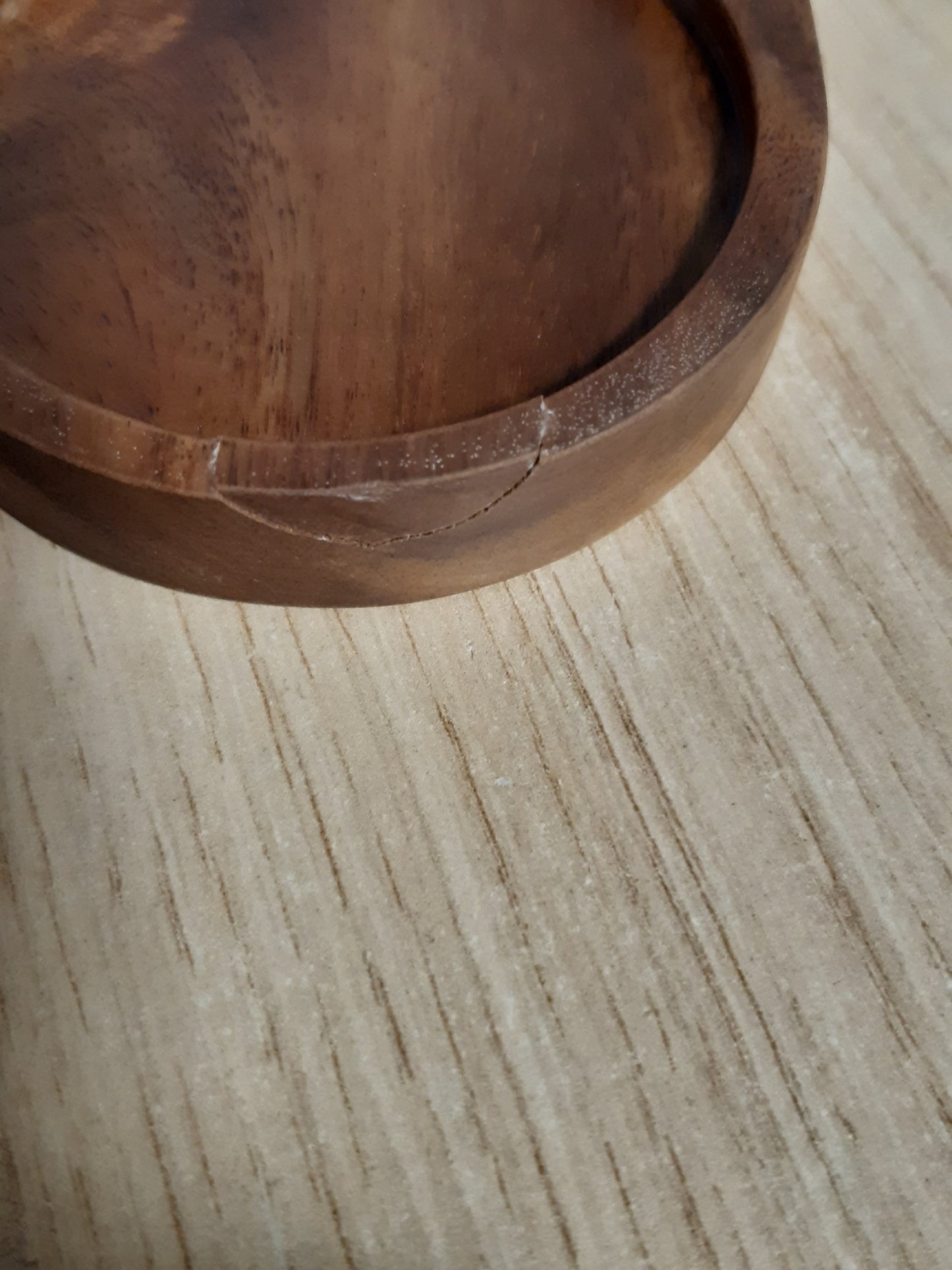 216702 - GUDULING Tabaka për mulli kripe dhe piperi, Tabaka ovale prej druri akacie, Diametri i brendshëm 6.3cm, Tabaka për servirje ovale 15x7.5cm