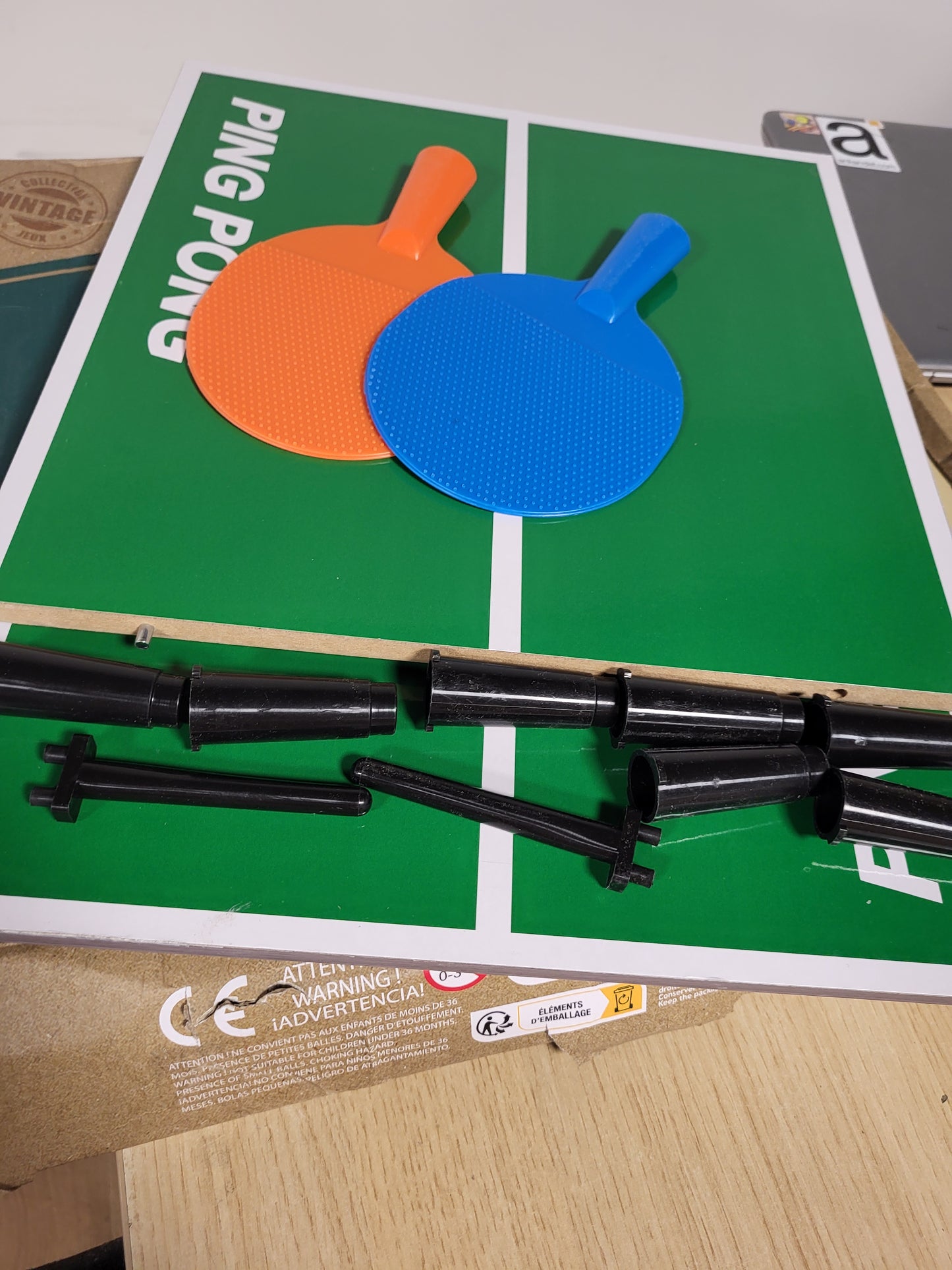 222574 - MISTER GADGET MG3385 TAVOLINË PING PONGU, 60x30cm, MDF DRU DHE PLASTIKË, PËRMASAT: 60 x 30 x 7 cm