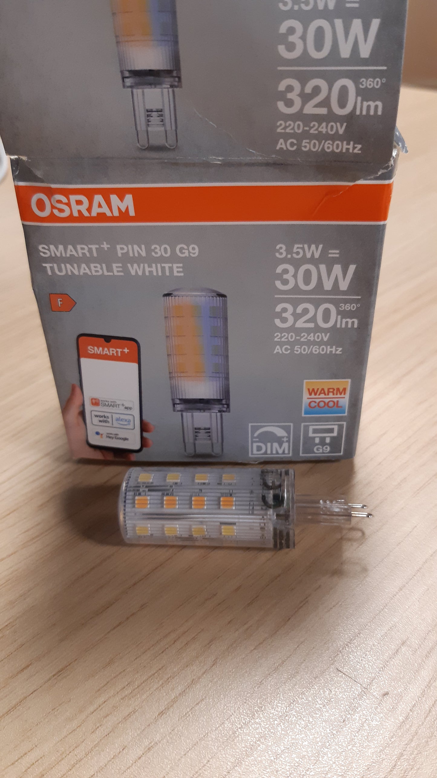223290 - OSRAM Llambë LED SMART+ WiFi SPECIAL PIN CL 30, 3.5W, 320lm, 2700K deri në 6500K, e errësueshme