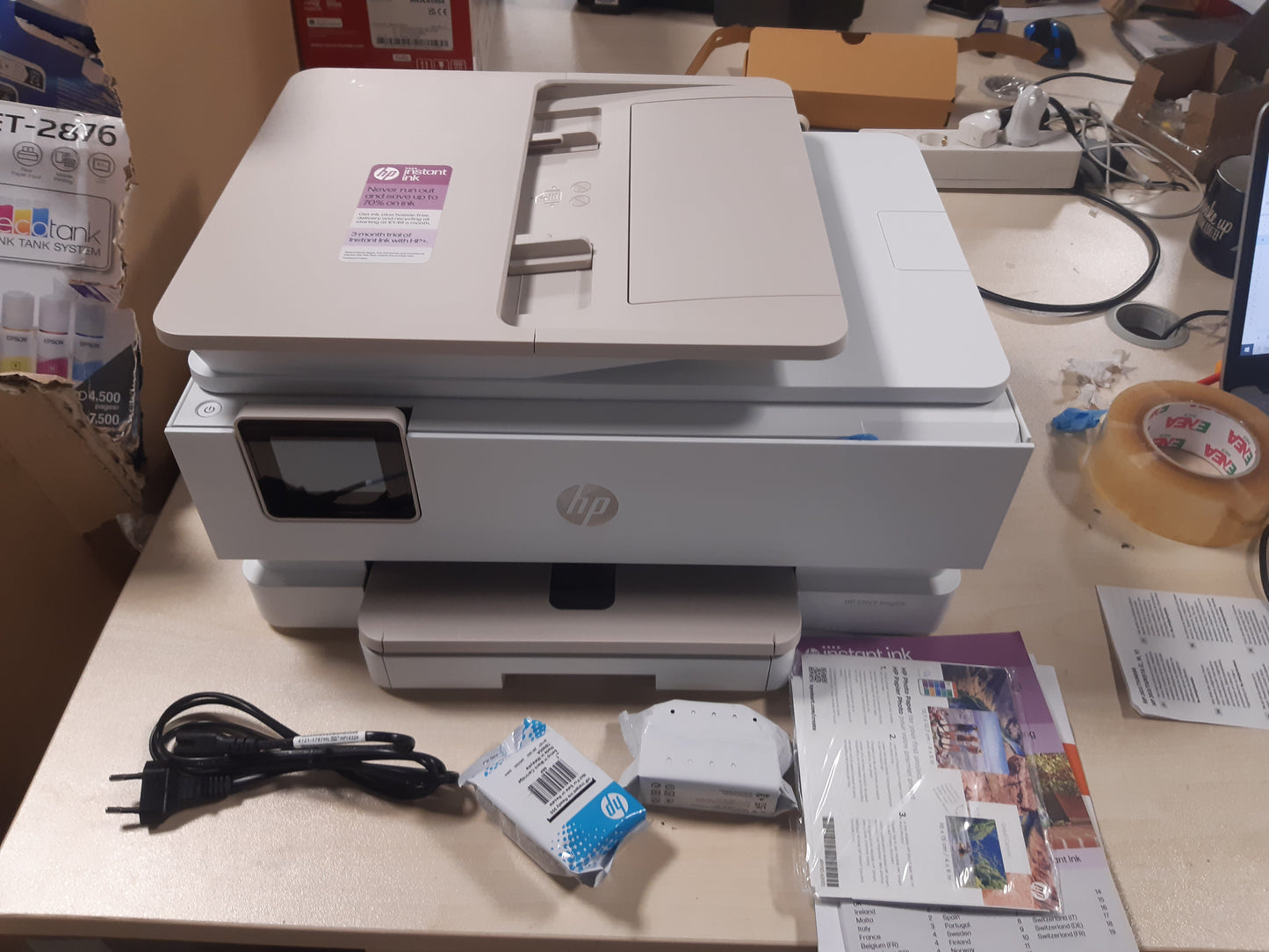 126178 - HP ENVY INSPIRE 7920E 242Q0B, Printer Multifunksional me ngjyra A4, Dupleksim automatik, 22 ppm, Wi-Fi, E Bardhë, Përfshirë 3 muaj bojë e menjëhershme