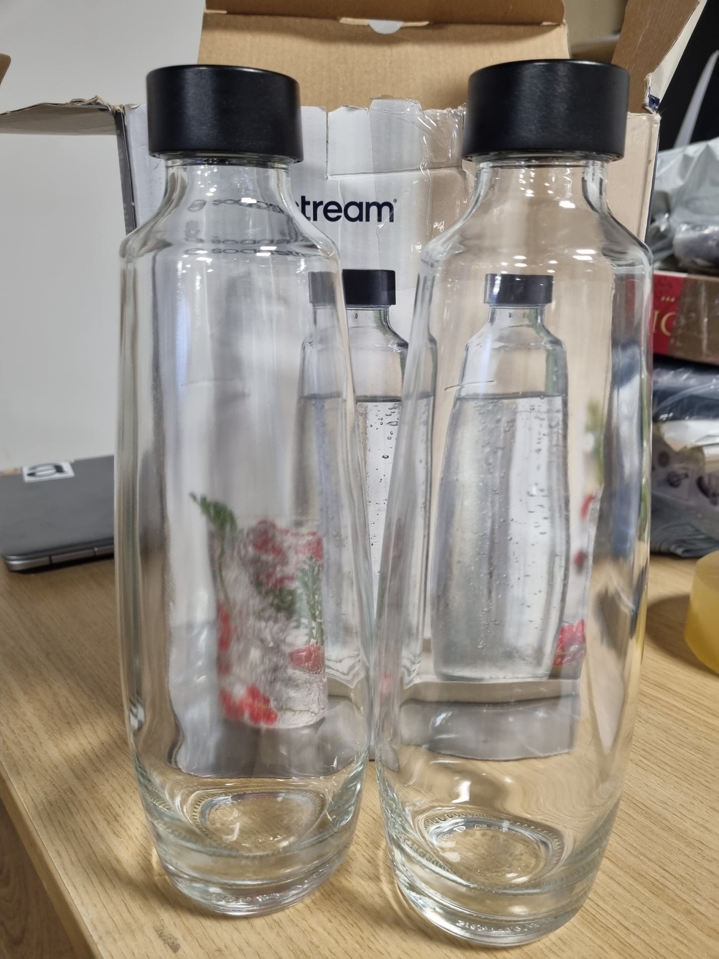 218864 - SODASTREAM Shishe qelqi 1L DUO, Mund të lahet në lavastovilje, E pajtueshme me DUO dhe E-DUO, Paketim me 2 copë