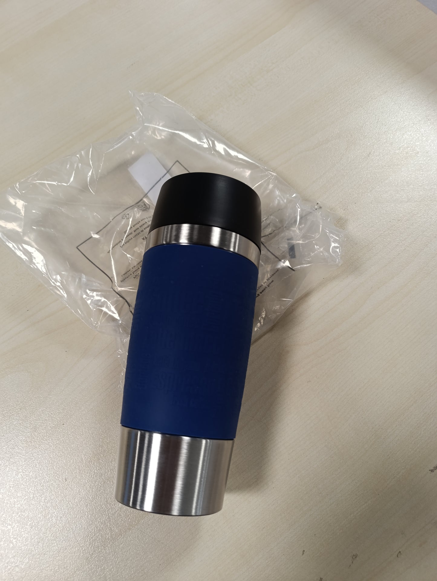 251793 - EMSATravel Filxhan Termos Klasik 360 ml, Filxhan Kafeje për Të Marrë me Vete, Mban Pijet të Nxehta për 4 Orë/Të Ftohta për 8 Orë, I Papërshkueshëm nga Rrjedhjet, Filxhan i Izoluar me Mbyllje të Shpejtë, Hapje për Pirje 360°, Blu, 513357