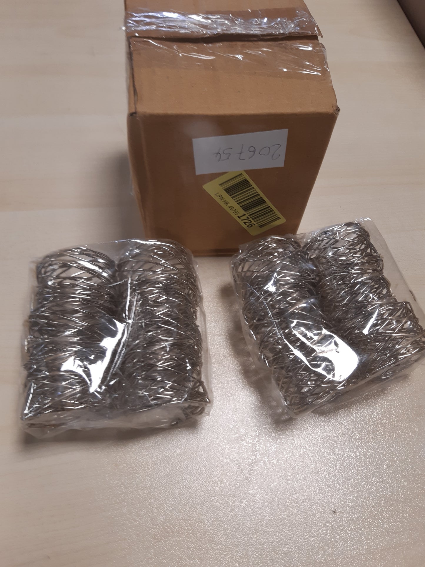 206754 - KAIZEN CASA Unaza Pecetash të Punuara me Dorë, Prej Pëlhure Rrjetë, Ngjyrë Argjendi, të Rrumbullakëta, për Tavolinën e Ngrënies, Festa, Përdorim të Përditshëm, Set prej 12 Copë (Argjend, 12)