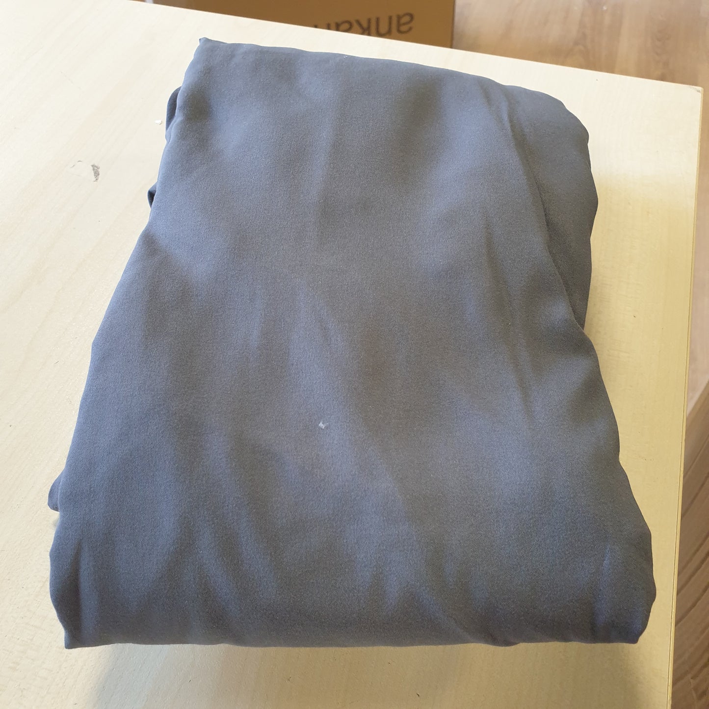 263545 - UTOPIA BEDDING - Çarçaf i fiksuar 160x200cm deri në 30cm - Gri - I çertifikuar Oeko-Tex - Mikrofibër