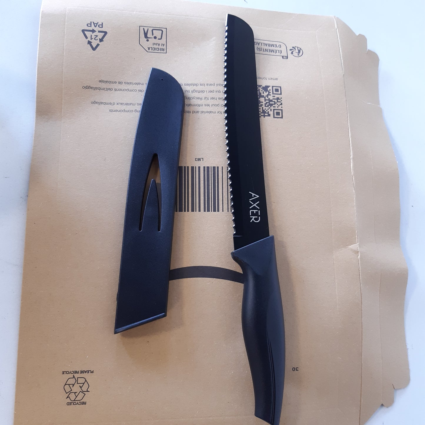 224691 - AXER Thikë buke e dhëmbëzuar 33 cm, çelik inox