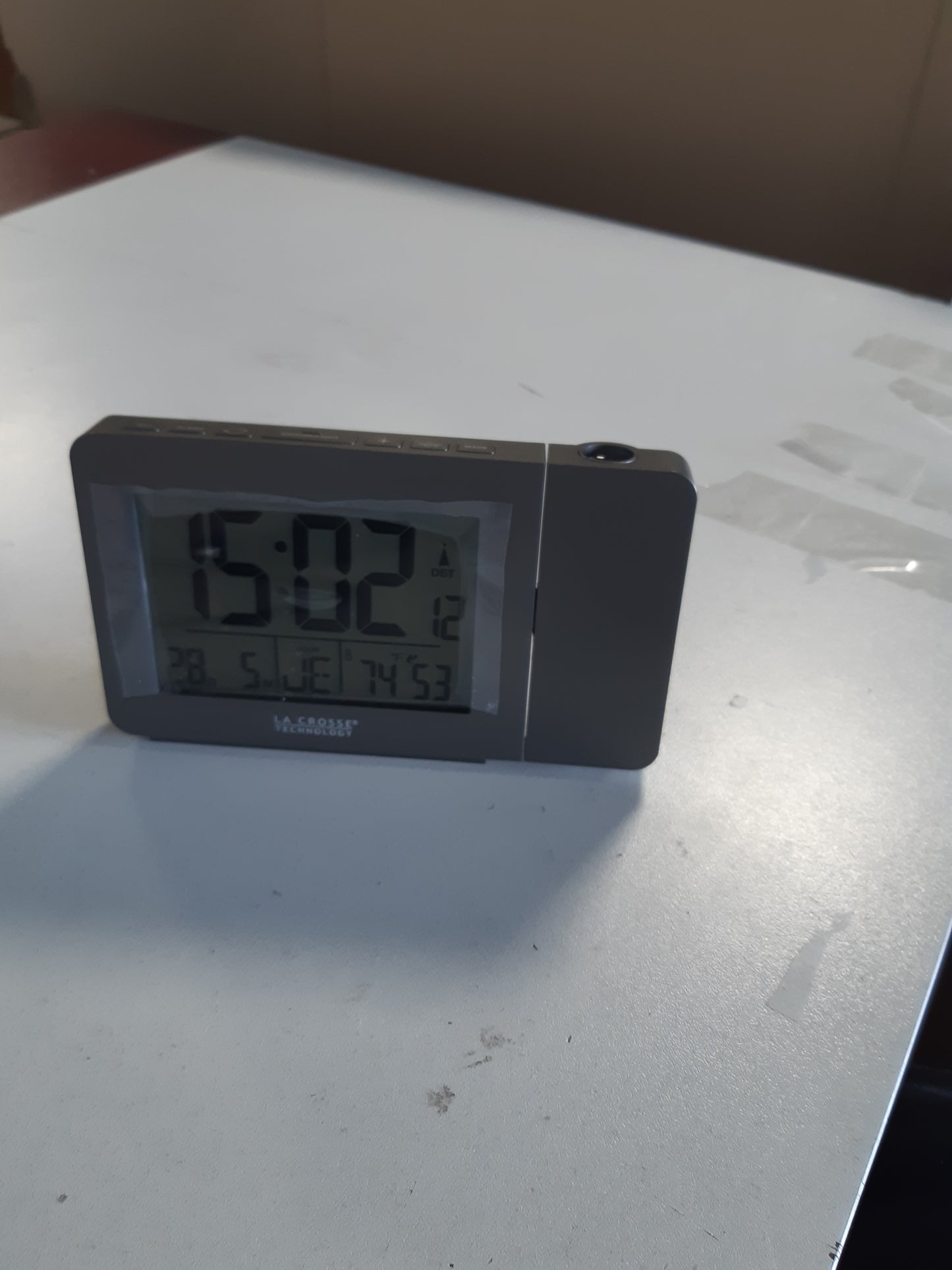 255623 - LA CROSSE TECHNOLOGY Orë alarmi me radio WT522, projektim, Argjendtë, Gri, 167.9 x 99 x 38.5 mm