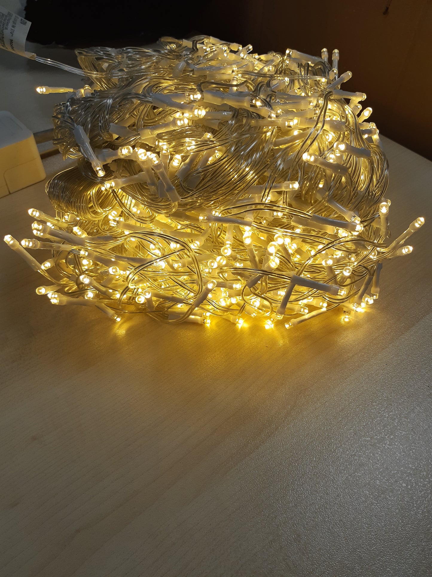 175084 - LEDYA - Drita LED për jashtë, 30M 1000 drita akulli, e bardhë e ngrohtë, me tela, për Krishtlindje, dekorative, 8 mënyra, për dhomën e fëmijëve, dritare, ballkon, kopsht, garazh