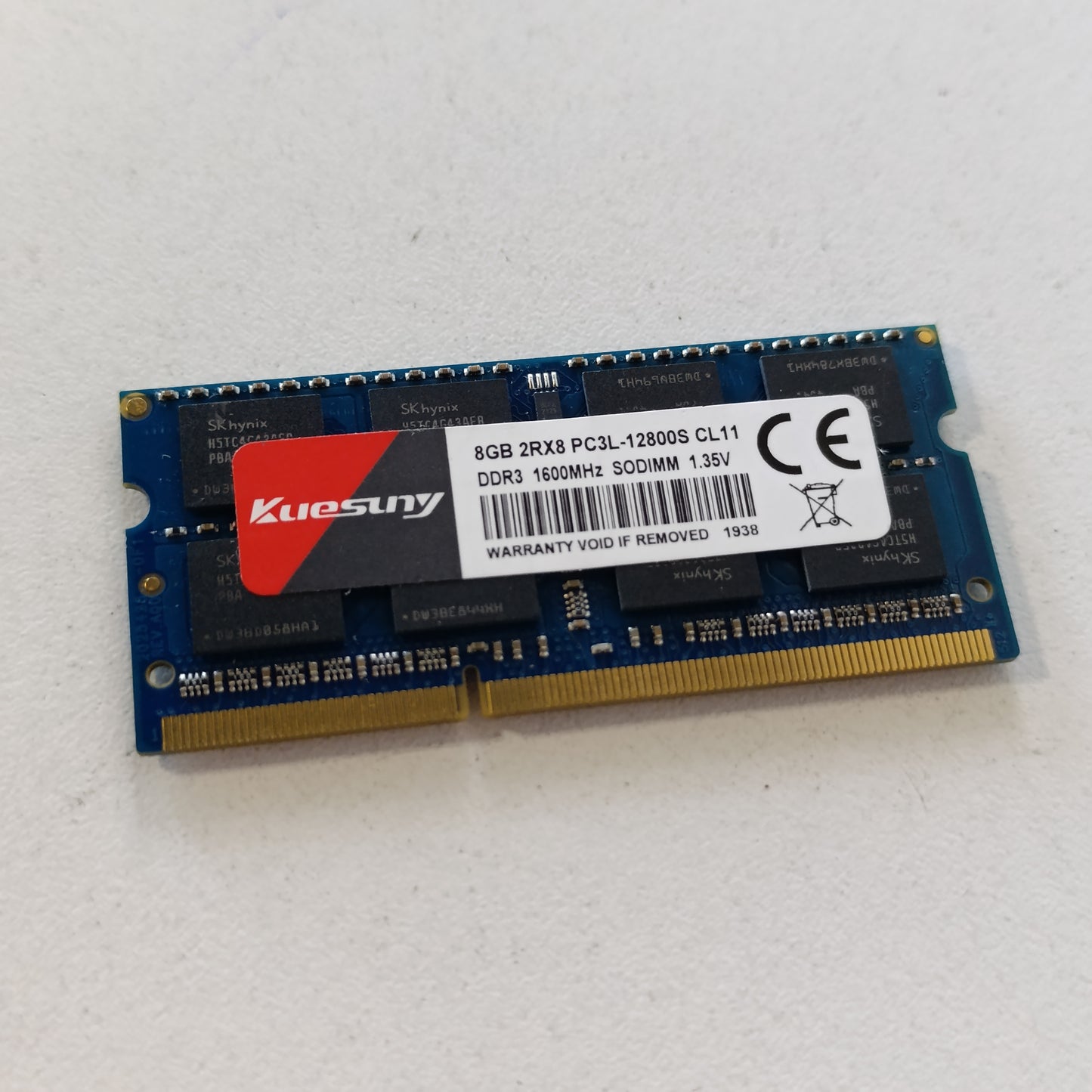 269352 - KUESUNY 8 GB DDR3L-1600 SODIMM RAM, Memorie PC3L-12800/PC3L-12800s 204 Pin 1.35V/1.5V CL11 Non-ECC Unbuffered 2RX8 Dual Rank për Laptop Notebook