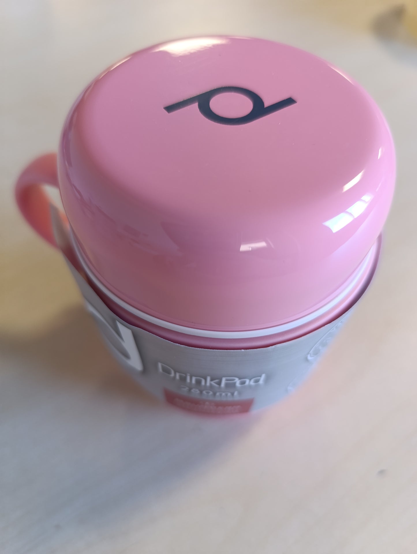 256323 - Drink Pod Filxhan i izoluar 0.28L me dorezë çeliku inox me mure të dyfishta, pa BPA – Rozë, mban pijet të ngrohta ose të ftohta për 6 orë