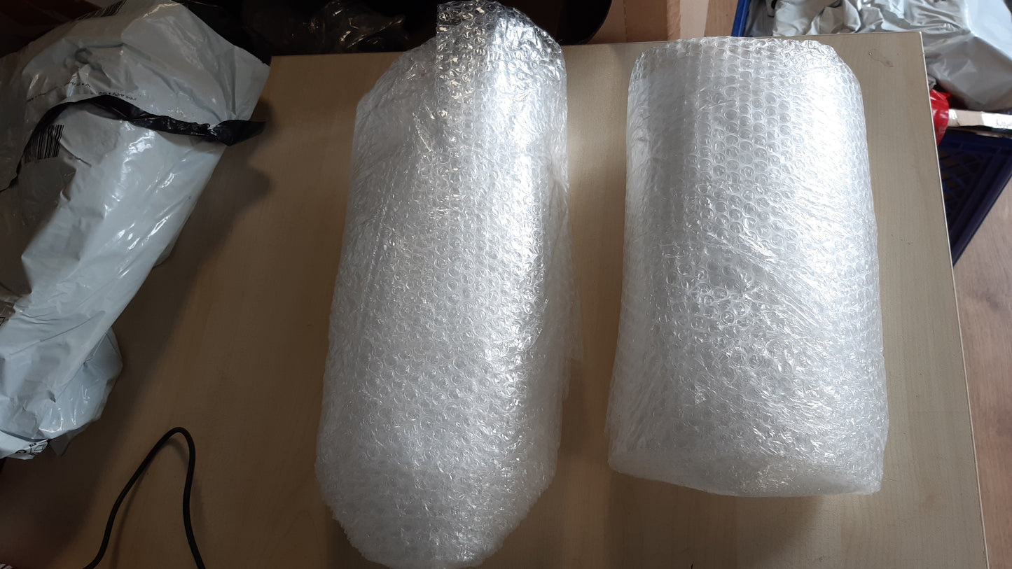 185731 - CYMAX Rrotulla Mbështjellëse me Flluska (2 Copë), 22m gjatësi, Fletë Ajri 300mm x 11m për Rulë, e Shpuar çdo 30cm, me 20 Ngjitës Fragjiliteti të Përfshira