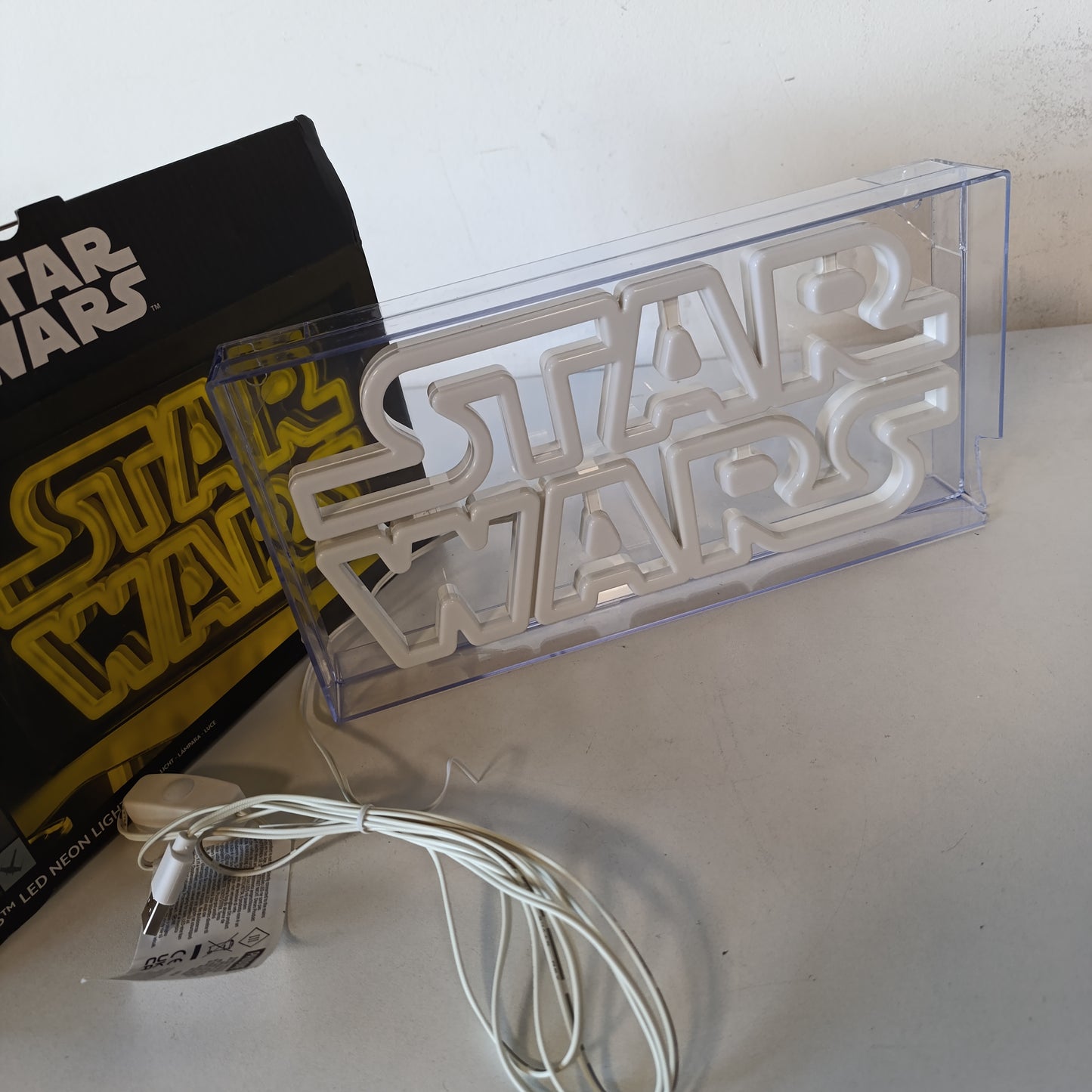217732 - PALADONE Llambë Neoni LED Star Wars, Zyrtare, e Vetëvendosur ose e Montuar në Mur