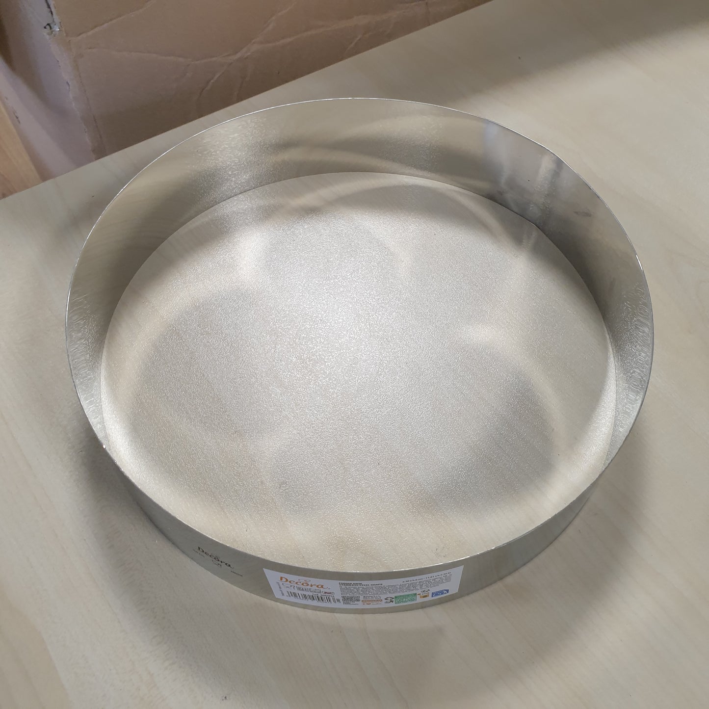 219076 - DECORA Kornizë Rrethore prej Çeliku Inox, Diametri 30 x 6 cm, Argjend