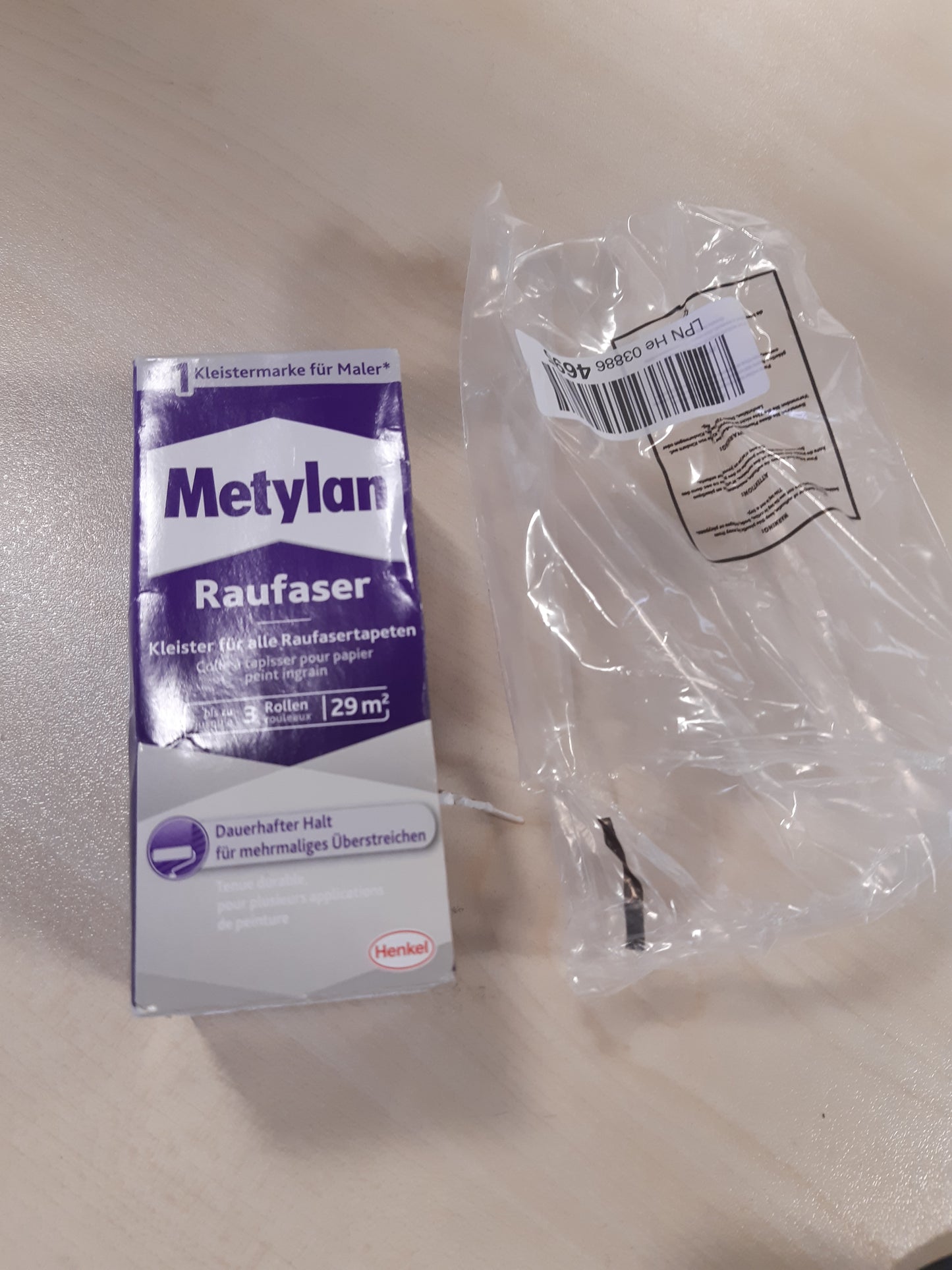 165306 - METYLAN - Ngjitës për Letër-muri me Ashkla Druri, Fortë dhe Ripozicionueshëm, Me Metilcelulozë, Kapacitet 180g