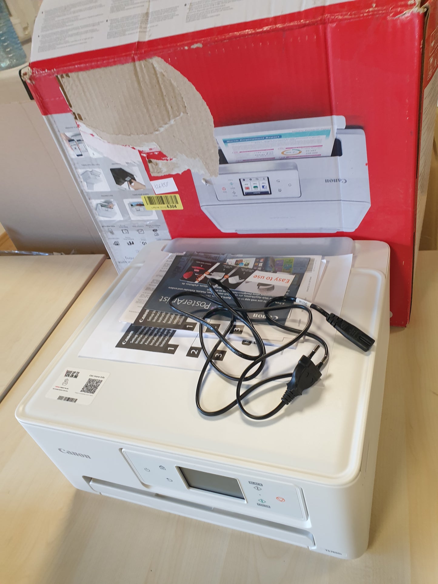 126158 - CANON PIXMA TS7650i - Printer Shumëfunksional Wi-Fi për Shtëpi, Printim pa Tel nga Smartphone, me Plan Printimi PIXMA