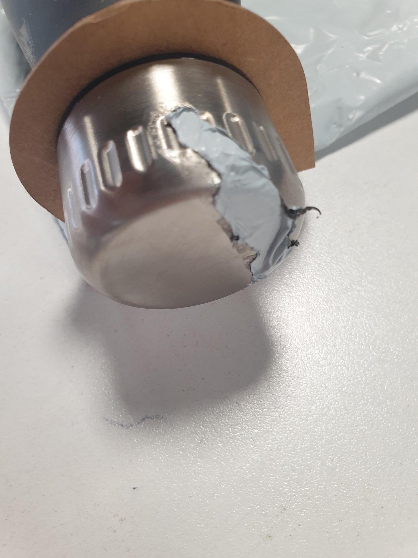 224533 - Nerthus i montuar në mur, çelik inox, 750 ml, i ripërdorshëm, 29 x 7.5 x 7.5 cm