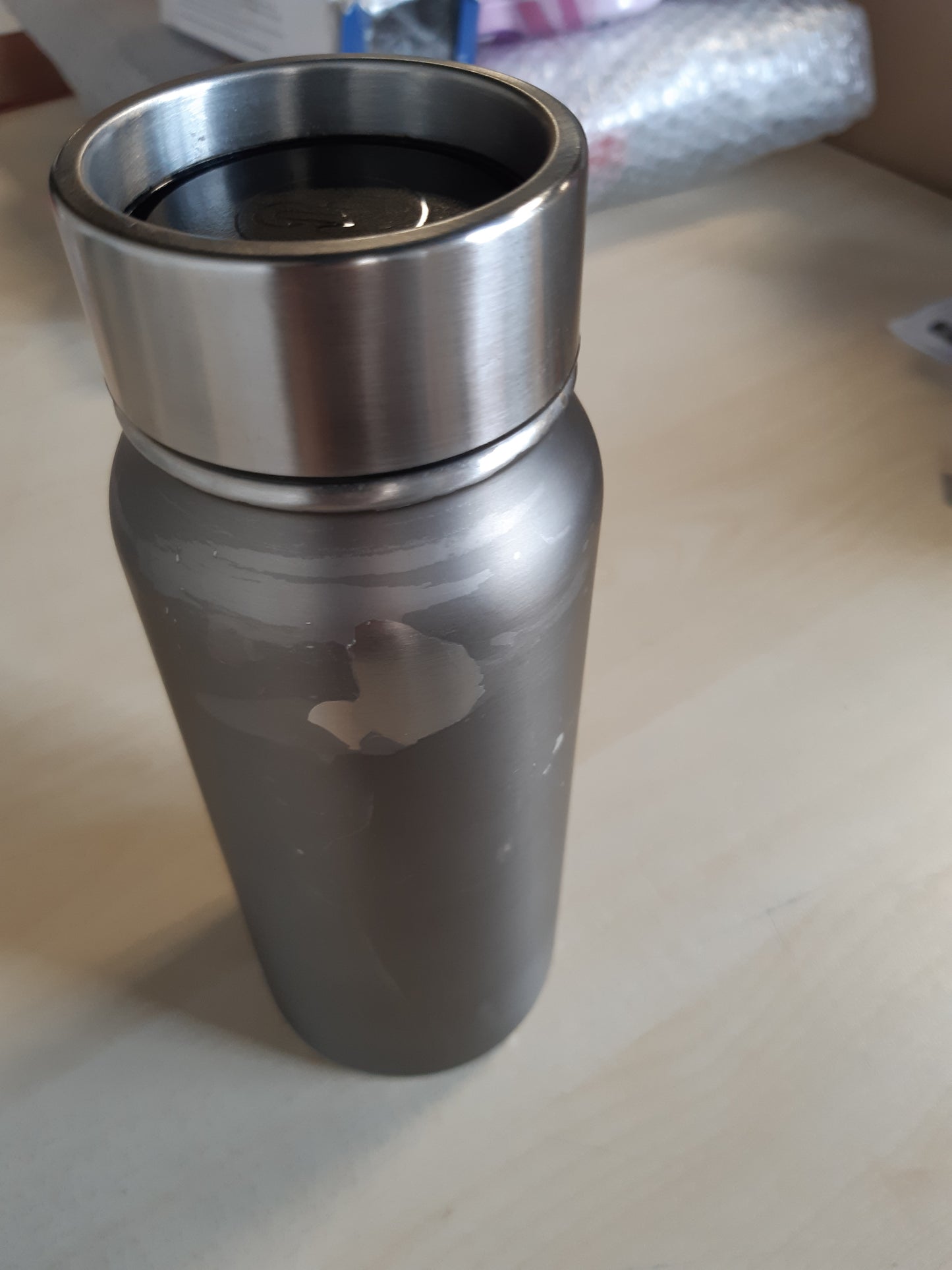 251504 - THERMOS GOTË PIJE THERMOcafé TC gri guri mat 0.50l, gotë termike prej çeliku inox, e izoluar, mban të nxehtë për 9 orë dhe të ftohtë për 18 orë, e sigurt për lavastovilje, pa BPA