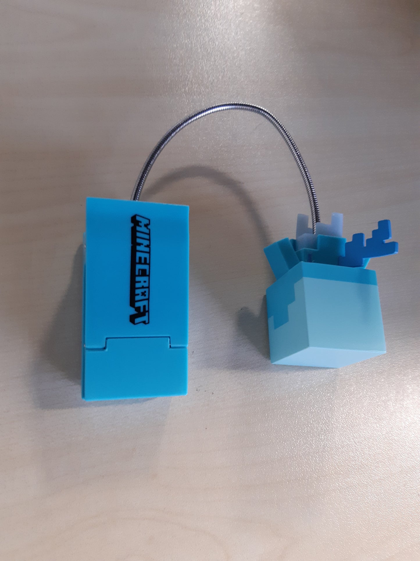 246787 - PALADONE Llambë Leximi Minecraft Allay me Kapëse dhe Kordon Fleksibël, 3 Modalitete Ndriçimi, Me Bateri