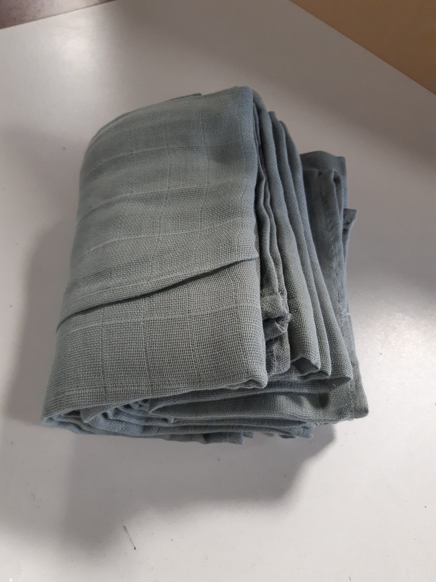 254289 - LALENI Pako me 5 pelena për foshnje, pambuk të pastër, pa substanca të dëmshme, peshqir muslini thithës, jeshile