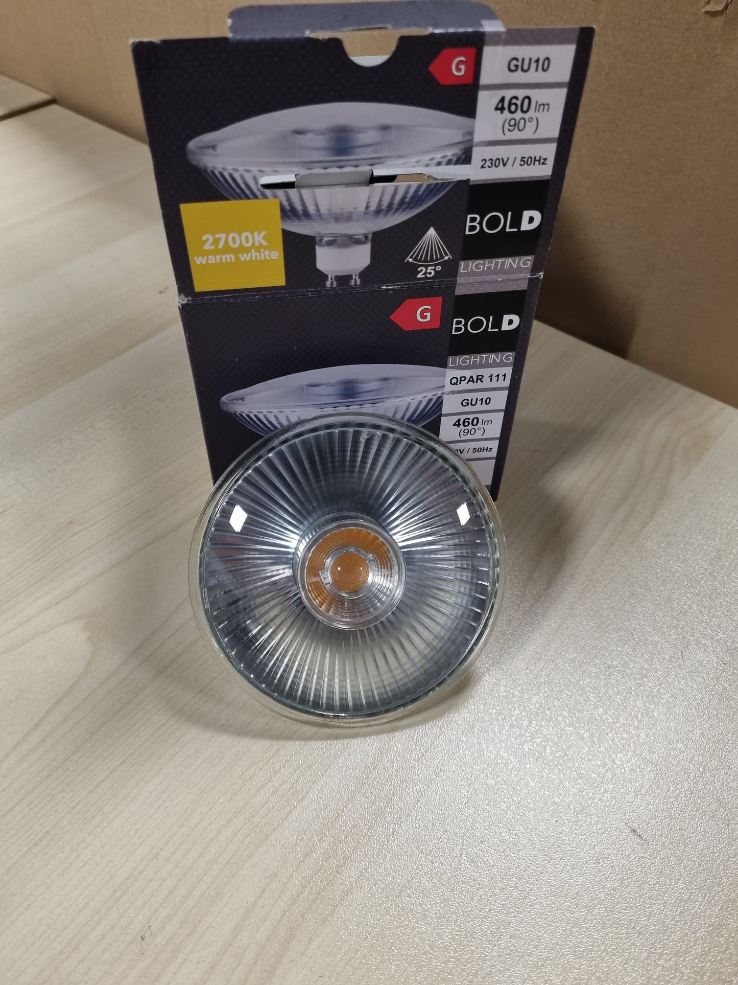 232739 - BOLD LIGHTING Llambë reflektuese LED GU10 QPAR 111 (ES 111) 460 lumen | 6.5 W ekuivalente me 40 W | 2700k e bardhë e ngrohtë | jetëgjatësi 15,000 orë | alumin
