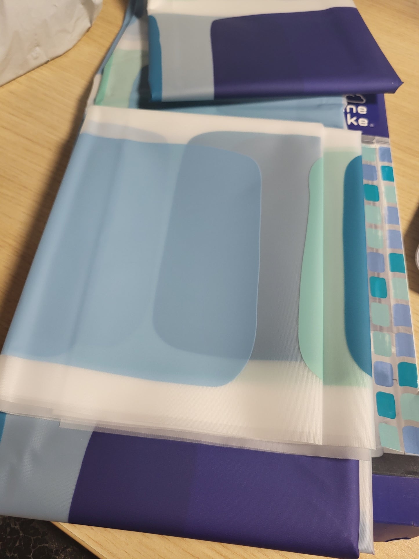 214954 - KLEINE WOLKE Perde Dushi PEVA Sonny Blu 180 x 200 cm