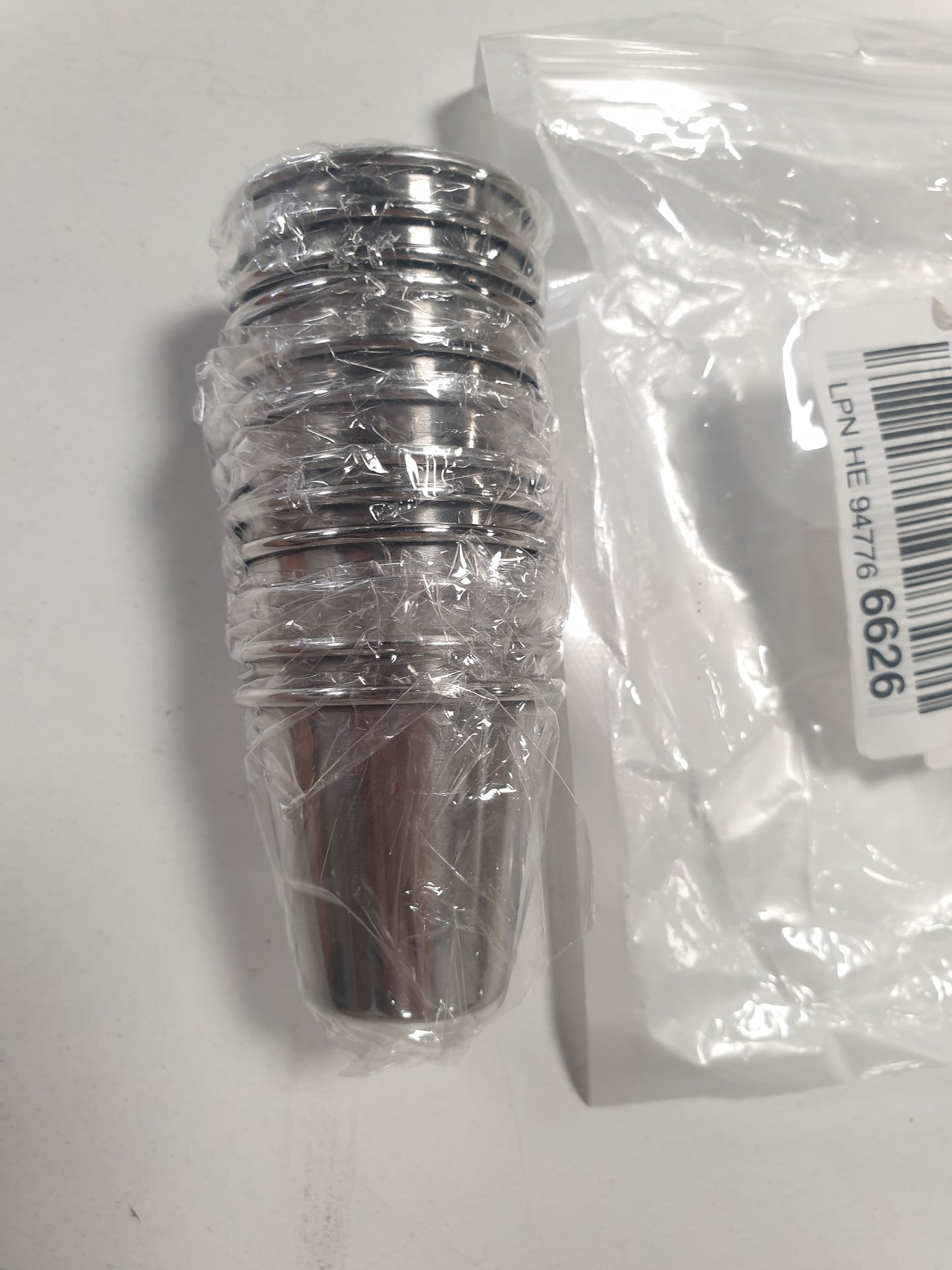 215658 - 11 gota çeliku inox të vendosshme, 30 ml.