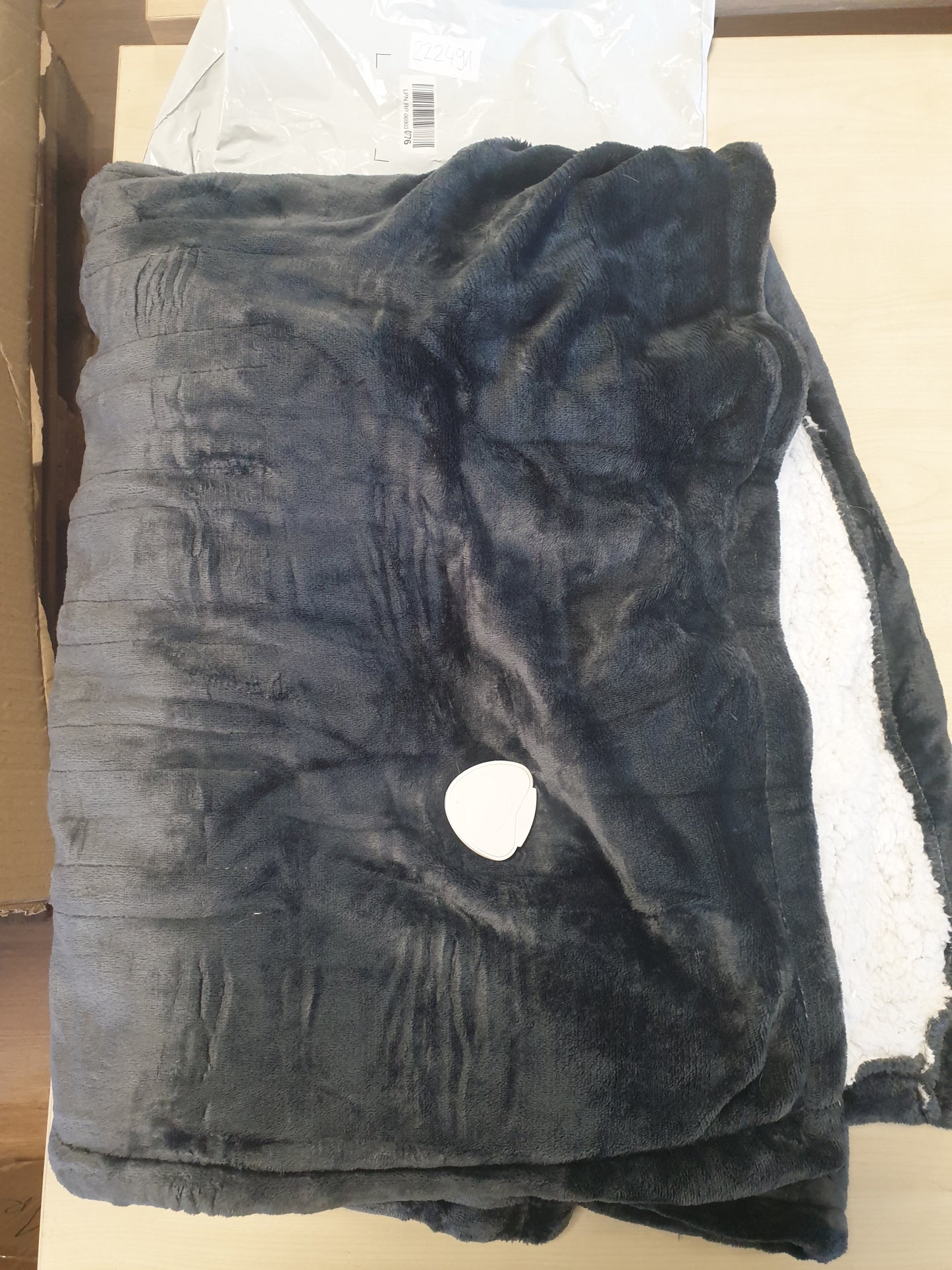 222491 - QIERYUN Batanije elektrike me ngrohje 130 x 160 cm, e lahet në lavatriçe, prej leshi dhe Sherpa, me kontrollues dixhital