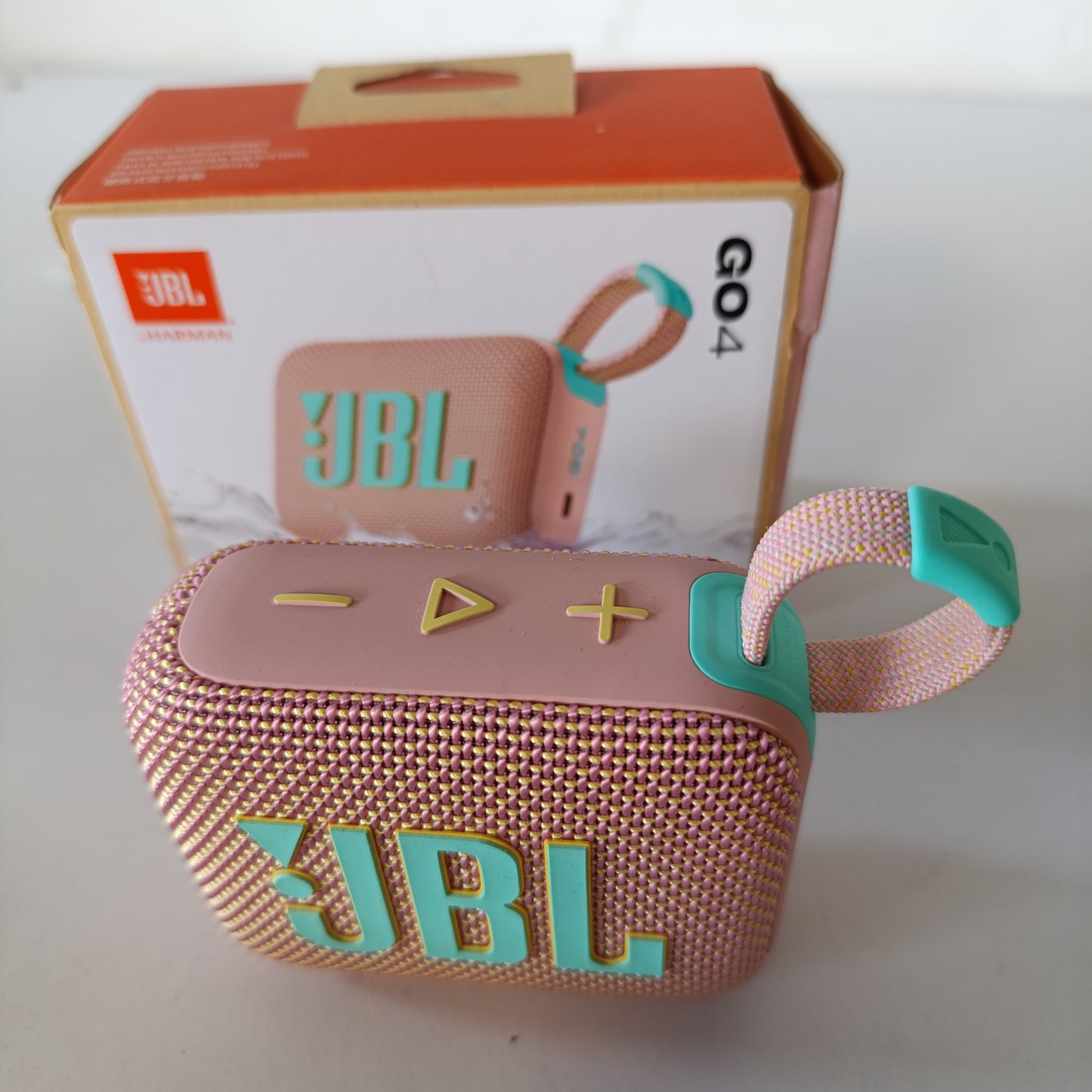 266436 - JBL Altoparlant portativ GO 4, Bluetooth, dizajn kompakt, IP67, deri në 7 orë jetëgjatësi baterie, USB, rozë