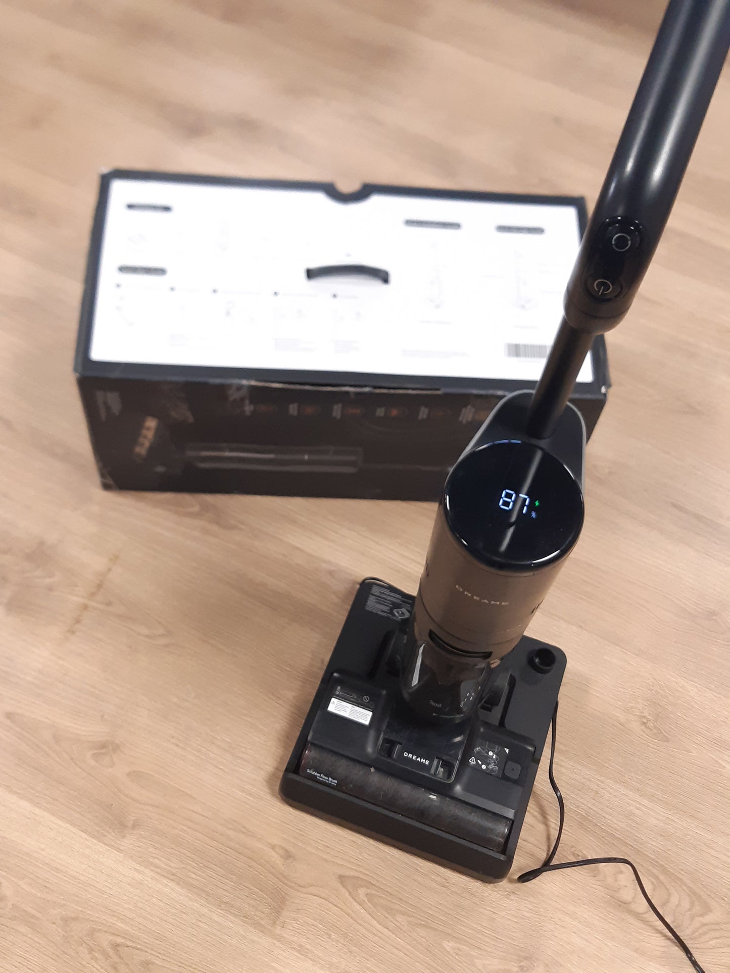84075 - DREAME Fshesë Me Korrent H12 Pro Ultra, Për Lagështi Dhe Tharje, Rrotullim i Dyfishtë, Kruajtëse të Fortë, Thithje 16 kPa, Furçë Me 2 Skaje, Pastrim Automatik, Larje 60°C, Tharje 30 Minuta, Me Zbulim Inteligjent